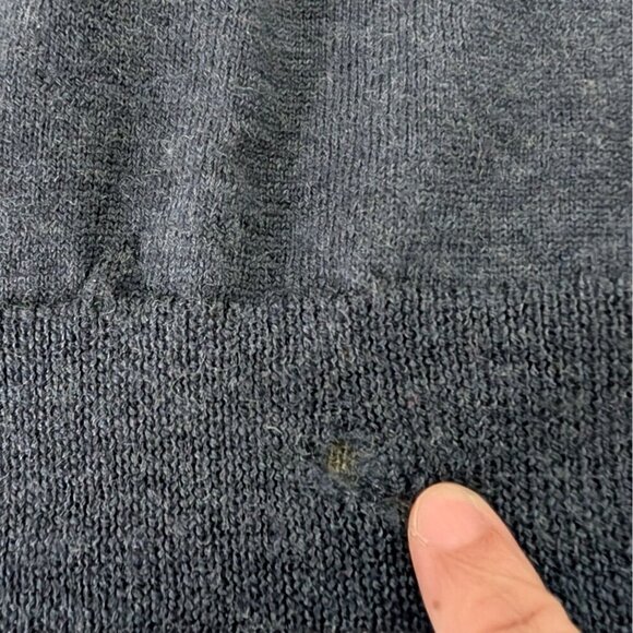 Greg Norman Merino Wool Sweater Mens Size XL Gray Knit Long Sleeve Crew Neck - Picture 4 of 11